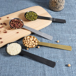 Elegante Küchen-Messlöffel Gold, Schwarz, Silber mit Laser-Logo - Product Image 4