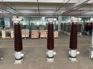 Высоковольтный уличный Соединитель 3 ~ 200 кВ, Фарфоровая втулка с покрытием из оксида цинка, молниеотвод/стабилизатор напряжения - Product Image 5