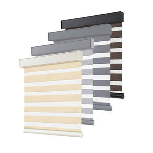 Persianas Enrollables Personalizadas Económicas con Diseño de Cebra para Día <span class=keywords><strong>y</strong></span> <span class=keywords><strong>Noche</strong></span>, para Ventanas - Product Image 1