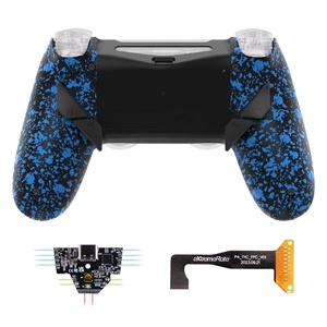 EXtremeRate - Accesorio de Botones Traseros Azules Texturizados, Versión Dawn Tipo C, Kit de Reasignación para Controlador PS4 Slim Pro JDM-040/050/055 - Product Image 2