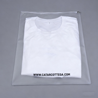 Sacs à fermeture éclair pour vêtements biodégradables certifiés GRS, PLA PBAT, logo personnalisé, emballage de colis, vêtements, imperméable, hautement flexible, imprimé