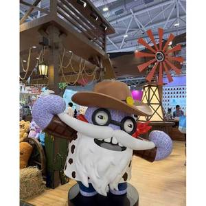 รูปปั้นนางฟ้าการ์ตูนขนาดใหญ่ทำจากไฟเบอร์กลาส งานฝีมือเรซิ่นเพ้นท์มือ สำหรับตกแต่งงานแสดงสินค้าในห้างสรรพสินค้า - Product Image 3