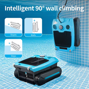 Aspirateur robot automatique sans fil avec batterie au lithium pour piscine extérieure, auto-accostable, pour piscines hors sol/encastrées, couverture de 500 m² - Product Image 5
