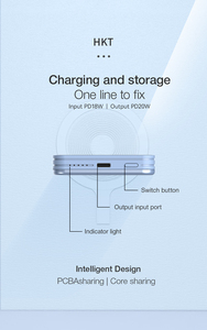 Nova Tecnologia 2026 Carregamento Rápido 10000 Mah 5000 Mah Power Bank Magnético Transparente Sem Fio - Product Image 4