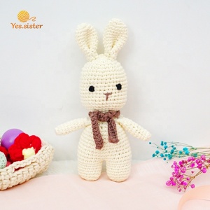 Amigurumi Crochet Bé Đồ Chơi Thú Nhồi Bông Handmade Búp Bê <span class=keywords><strong>Mini</strong></span> Phục Sinh <span class=keywords><strong>Bunny</strong></span> <span class=keywords><strong>Rabbit</strong></span> - Product Image 1