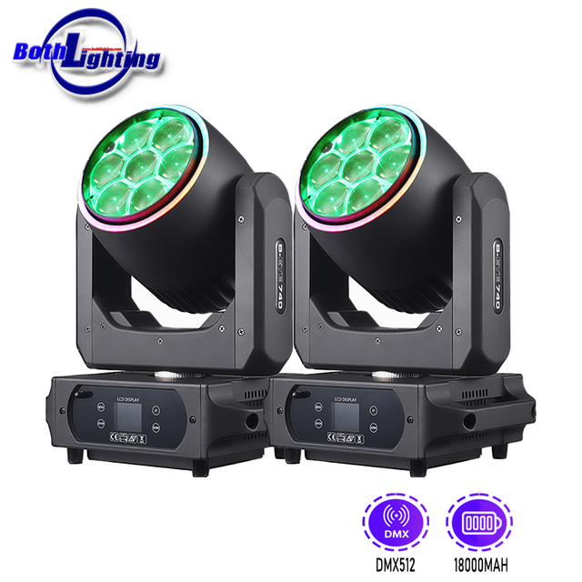 Both Lighting BPM Splash X Moving Heads 7*40w Bee Eye Wireless Battery Rainbow Wedding DJ Party Theater