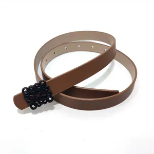 Custom Luxury Women Leather Belts Genuine Leather Waist Belt Women Buckle Leather Belts