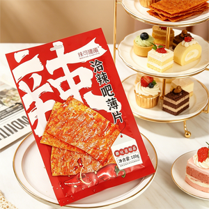 แผ่นเต้าหู้กรอบหนึบบาง ซาโบรโซ รสหวานเผ็ด ขายส่ง - Product Image 1