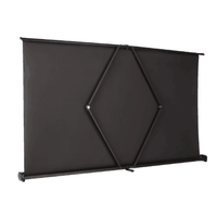 Écran de projection portable léger 4:3 haute définition 50 pouces 4K blanc, mini écran de projection de table pliable, petit écran de projection mobile