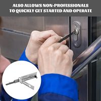 Kit de Herramientas Profesional para Cerrajeros, Decodificador de Llaves Universal de Acero Inoxidable SS002 Pro SS001 Pro con Escala para Abrir Puertas de Casa