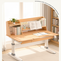 Ensemble bureau et chaise ergonomique moderne, écologique et durable pour enfants, réglable, aspect bois, idéal pour la maison, le bureau ou le salon – excellent rapport qualité-prix