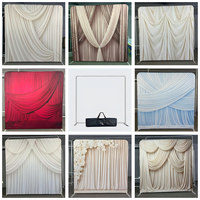 Grande bannière personnalisée en tissu polyester, impression sur toile maillée, toile de fond murale sur mesure pour scène de mariage, présentoir de stand pour salon professionnel