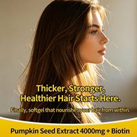 Gélules d'huile de graines de citrouille OEM 4000mg avec acides gras essentiels de palmier nain et phytostérols pour la santé des cheveux et des voies urinaires