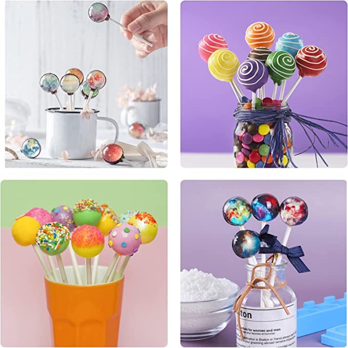 Magical Butter Lollipop Silikonformen - Antihaft Förmchen Für Lutscher, Bonbons & Schokolade (10er Set)