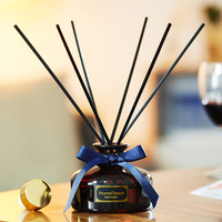 Diffuseur d'ambiance de luxe OEM pour la maison, aromathérapie longue durée 60-90 jours, bouteille en verre à étiquette privée, parfum en bâtonnets