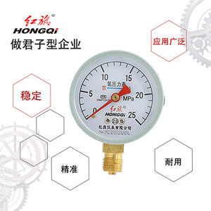 Manomètre de pression d'oxygène HONGQI YO-60 60mm M14*1.5 en laiton, précision de niveau 2.5 pour pipeline de gaz - Product Image 2