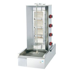 Durable <b>Ceramic</b> for Doner Kebab Meat Making Professional Commercial Four-burner Automatic Rotating <b>Bbq</b> Grill Shawarma Machine - Product Image 2