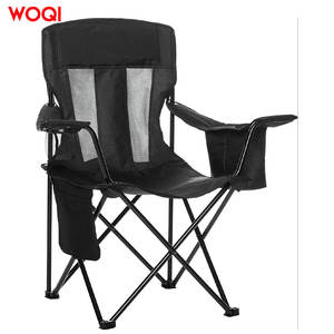 Silla de Camping Plegable Woqi Negra de Aluminio con Portavasos, para Jardín y Exteriores, Tela Oxford, 69X18X18 cm - Product Image 5