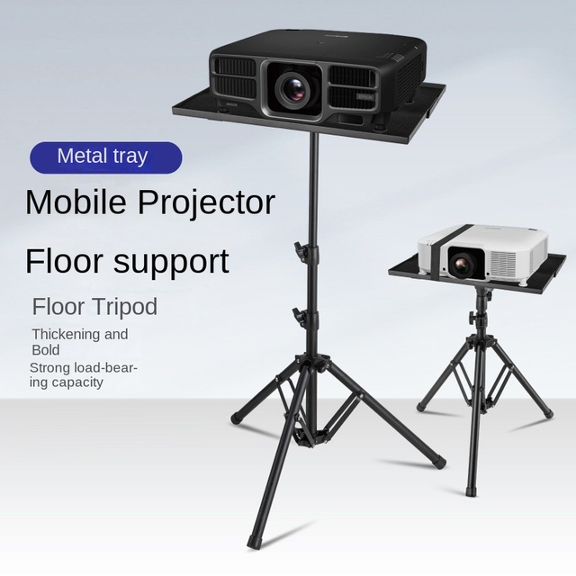 Siying K-1-1.2 Metal Projector Tripod Stand-Telescopic Height Adjustable Foldable Portable Heavy-Duty Universal Holder