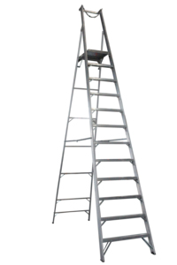 Scala Pieghevole in Alluminio a 12 Gradini per Uso Domestico e Industriale, Capacità 150kg - Product Image 1