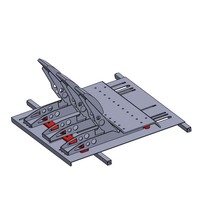 YUESHEN Profil en aluminium Racing Wheel Pedal Mount Aluminium X Support pliant Simulator Fixture