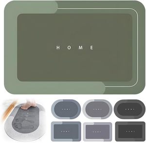 Tappeto <span class=keywords><strong>da</strong></span> Bagno Super Assorbente ad Asciugatura Rapida con Fondo in Gomma Antiscivolo Facile <span class=keywords><strong>da</strong></span> Pulire e Zerbino <span class=keywords><strong>da</strong></span> <span class=keywords><strong>Cucina</strong></span> dal Design Semplice - Product Image 5