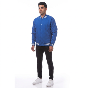 Blouson universitaire personnalisé en molleton de coton Sherpa pour homme, nouveau modèle Letterman vierge à capuche, sur mesure - Product Image 1