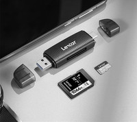 Lecteur de carte Lexar 2 en 1 double port haute vitesse USB3.2 Type C Lecteur de carte mémoire LRW310U-BNBNC