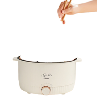 Petite poêle électrique antiadhésive multifonctionnelle pour la maison et le dortoir marmite et wok pour les petits espaces Nouveau produit