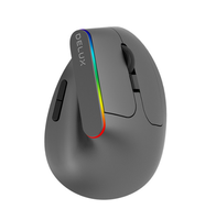 M618C Mouse Game Nirkabel Ergonomis Vertikal 6 Tombol, Mouse Optik RGB 1600 DPI Dengan untuk PC dan Laptop