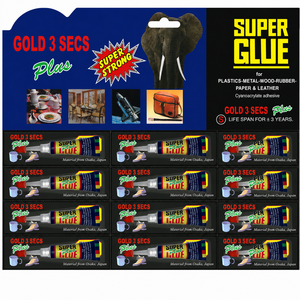 Adhesivo Superfuerte de 3 Segundos para Plástico, Madera y Goma - Product Image 1