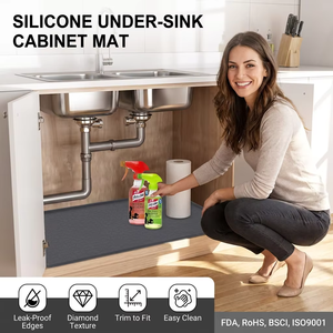 <span class=keywords><strong>Tapis</strong></span> imperméable <span class=keywords><strong>personnalisé</strong></span> pour évier de <span class=keywords><strong>cuisine</strong></span> avec trou de vidange, protecteur antidérapant pour armoire de <span class=keywords><strong>cuisine</strong></span>, <span class=keywords><strong>tapis</strong></span> en silicone pour évier - Product Image 2