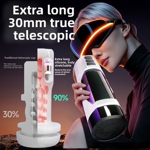 Dispositivo de Masturbación Eléctrico Telescópico Automático con Control por Aplicación, Dispositivo de Masturbación <span class=keywords><strong>Masculino</strong></span> para Hombres - Product Image 1