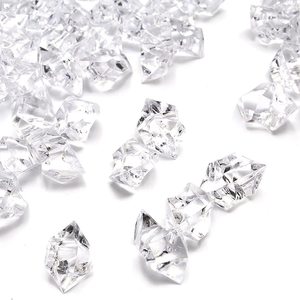 Party Fake Crystals Acrylic Gems Clear Ice Rocks,Plastic Diamonds Vase Rocks Centerpiece,Vase Fillers Table Scatter