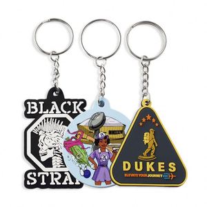 Custom PVC Silicone Keyring for Promotion <b>Cartoon</b> 3D Soft Keychain - Product Image 1
