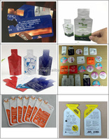 Machine de remplissage et d'emballage de sachets de 10 ml et 15 ml pour gelée, jus, miel, crème, liquides en sachets de forme irrégulière, équipement d'emballage de pochettes liquides