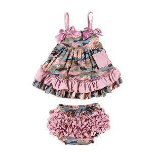 Conjunto de Ropa para Bebé de Nuevo Diseño, Ropa de Verano para Niña, Conjunto de Vestido y Top para Niña - Product Image 1