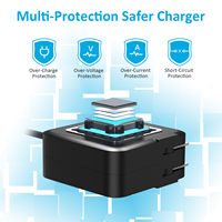 Pengisi Daya Laptop USB-C GaN 45W PD 3.0 Adaptor Daya 5V-20V Pengisian Cepat Untuk MacBook Dell HP Lenovo dan perangkat elektronik USB lainnya.