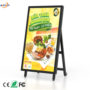 Soporte de Señalización Digital Inteligente para Exteriores, Pantalla LCD con Marco en A de 32, <span class=keywords><strong>43</strong></span>, 49 y 55 Pulgadas, Control por WiFi y Nube, Panel Publicitario - Product Image 1