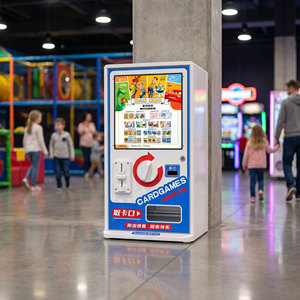 Máquina Expendedora de Tarjetas Comerciales para Juegos, Dispensador de Tarjetas Operado con Monedas con Ranura de Recogida para Máquinas de Tarjetas de Arcade y Centros de Juegos - Product Image 1