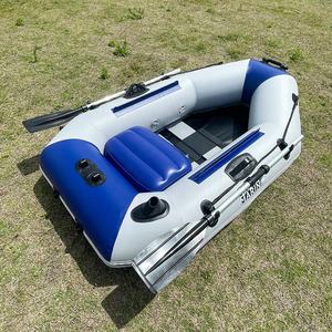 5.9ft Single Infla table Kayak Fischerboot Lamelle Holzboden Ruderkanu Tragbares Beiboot mit Paddeln und Pumpe - Product Image 4