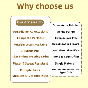 Adesivos para Acne de Cuidados Pessoais: Patches Hidrocoloidais Invisíveis Personalizados com Estrelas e Bolinhas para Cobrir Imperfeições Faciais - 40 Unidades - Product Image 6