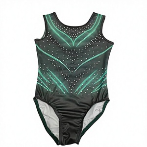 <span class=keywords><strong>Ropa</strong></span> de Gimnasia y Danza para Niñas de Alta Calidad con Pedrería Personalizable, 100% Nailon, Impresión Digital - Product Image 1