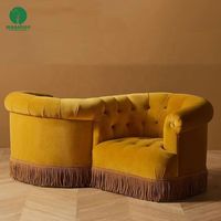 Moontree Luxe Nordique Nouveau Classique S Forme Salle D'attente Canapé Double Siège Lounge Canapé Chaise