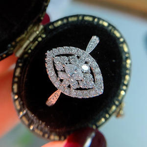 Collar de Diamantes de Oro Sólido de 18K para Mujer, Corte Marquesa, Color D Natural, Joyería de Lujo para Boda - Product Image 5