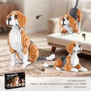 Nuevos Modelos 3D de Plástico de Cachorros, Gatos, Perros Persas, <span class=keywords><strong>Mini</strong></span> Bloques de Construcción de Animales, <span class=keywords><strong>Beagle</strong></span>, Ragdoll, Gato Tabby, Juguetes de Bloques de Construcción - Product Image 4