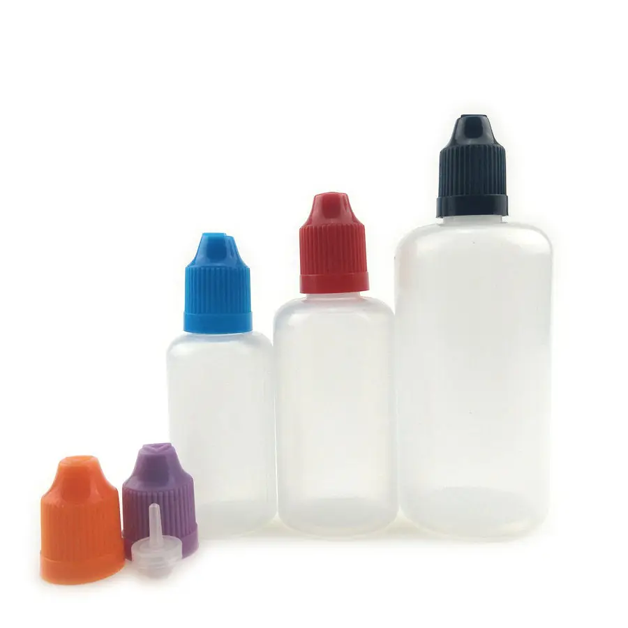 מכירה לוהטת סוגים חדשים Pe פלסטיק סגלגל עגול ריס דבק בקבוק 2.5ml 3ml 5ml 8ml 10ml 15ml PE אפרסמון בקבוק