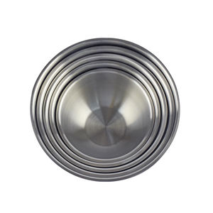 批发不锈钢201沙拉搅拌碗16/18/20/22/24厘米沙拉肠5件套厨房配件 - Product Image 2