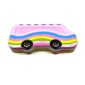 Caja Metálica de Almacenamiento con Forma de Escarabajo, Reciclable, de Hojalata, con Diseño Alternado Rojo y Negro, Marca HZ, Modelo HZ-370, para Regalo, Empaque Personalizado - Product Image 6