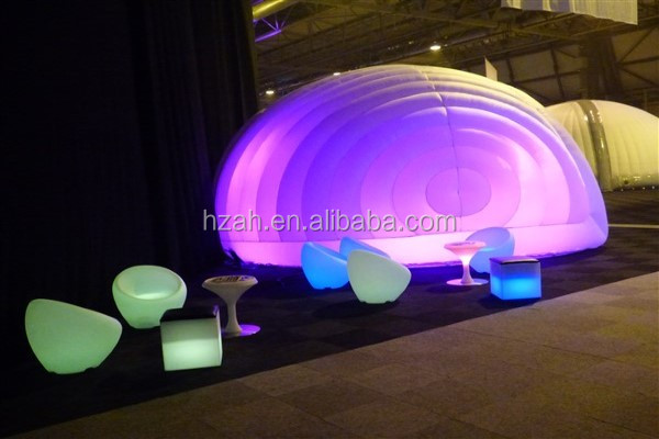 Carpa de cúpula de aire inflable grande luna cuadrada
